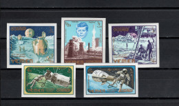 Yemen Kingdom 1965 Space Achievement, JFK Kennedy Set Of 5 Imperf. MNH -scarce- - Asie