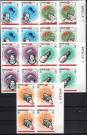 Yemen Kingdom 1969 Space, Apollo 7 Set Of 5 In Blocks Of 4 Imperf. MNH - Asia