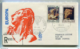 Italia FDC Venetia 1975 Europa  Viaggiata Racc. Per L'Italia - FDC