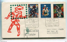 Italia FDC Venetia 1974 Gior. Del Francobollo  Viaggiata  Per L'Italia - FDC