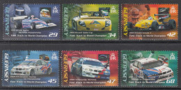 2006 Guernsey Priaulx Race Car Driver Automobiles Racing Complete Set Of 6 MNH - Guernesey