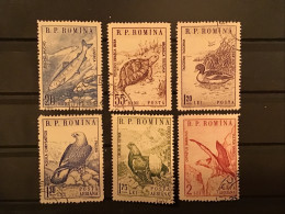 Romania 1960 Fauna Used SG 2702-7 Yv 1670-2 + PA107-9 Mi 11833-8 - Usado