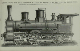 Reproduction - Locomotive For The Bergisch-Märkische Railway At The Vienna Exhibition - Vulkan, Stettin 1871 - Treni