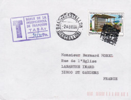 ESPAGNE -1966--lettre CASTELLON  Pour St GAUDENS-31 (France) .lettre TAXEE (timbre étranger) , Beaux Cachets - Storia Postale