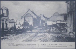 ► Nieuwpoort - CPA - Ramscapelle - Rue Principale Après Le Bombardement - Nieuwpoort