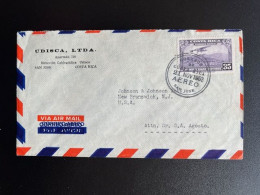 COSTA RICA 1953 AIR MAIL LETTER SAN JOSE TO NEW BRUNSWICK 21-11-1953 - Costa Rica