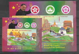 Namibia Mnh ** 1997 Macau China Hong Kong 14,5 Euros Two Sheets - Namibie (1990- ...)