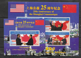 Namibia Mnh ** 1997 China Shanghai 2 Sheets 14,5 Euros - Namibia (1990- ...)