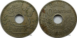 Tunisie - Protectorat Français - Naceur Bey - 10 Centimes 1918-AH1337 - TTB+/AU50 - Mon4926 - Tunisie