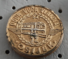 Locomotive Train Yugoslav Railway Osijek JZ Yugoslavia Pin - Transport Und Verkehr