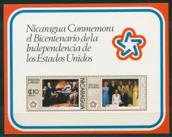 Nicaragua 1976 200 Jahre USA Präsidenten Block 93 Postfrisch (C22426) - Nicaragua