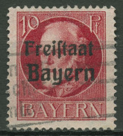 Bayern 1919 König Ludwig III. Mit Aufdruckfehler 155 A Sf Gestempelt - Used