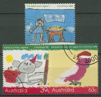 Australien 1988 Weihnachten Kinderzeichnungen 1135/37 Gestempelt - Gebraucht