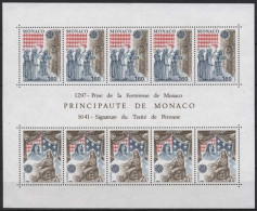 Monaco 1982 Europa CEPT Historische Ereignisse Block 19 Postfrisch (C91399) - Blocs