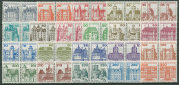 Bund 1977/82 Burgen & Schlösser Waag. Paare Satz Komplett 913/1143 Postfrisch - Unused Stamps