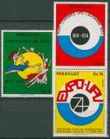 Paraguay 1974 100 Jahre Weltpostverein UPU Emblem 2603/05 Postfrisch - Paraguay