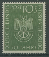 Bund 1953 50 Jahre Dt. Museum München 163 Postfrisch, Bügig (R19497) - Nuevos