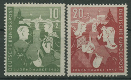 Bund 1952 Jugend 153/54 Postfrisch, Zahnfehler (R19467) - Neufs