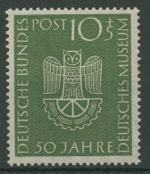 Bund 1953 50 Jahre Dt. Museum München 163 Postfrisch, Rs Kl. Fleck (R19498) - Nuovi