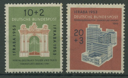Bund 1953 Briefm.-Austellung IFRABA 171/72 Postfrisch, Rs Fleckig (R19518) - Unused Stamps