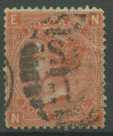 Großbritannien 1865 Victoria 4 Pence, 24 Platte 11 Gestempelt, Kl. Fehler - Gebruikt