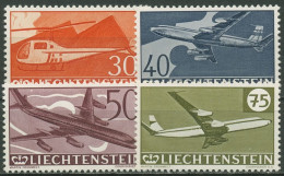 Liechtenstein 1960 Flugpostmarken Flugzeuge 391/94 Postfrisch - Unused Stamps