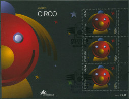 Portugal 2002 Europa CEPT Zirkus Clown Block 176 Gestempelt (C97731) - Hojas Bloque