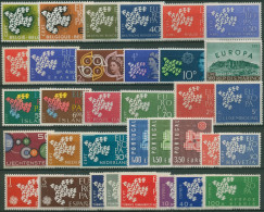 EUROPA CEPT Jahrgang 1961 Postfrisch Komplett (16 Länder) (SG97664) - Années Complètes