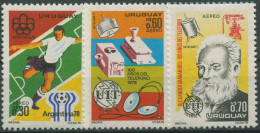 Uruguay 1976 Jahresereignisse Olympia Telefon UPU 1406/08 Postfrisch - Uruguay