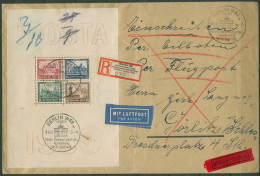 Dt. Reich 1930 Nothilfe IPOSTA Block 1 Luftpost Einschreibebrief Sonderstempel - Lettres & Documents