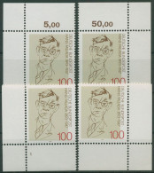 Bund 1993 Schriftsteller Hans Fallada 1683 Alle 4 Ecken Postfrisch (E2148) - Unused Stamps