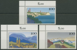 Bund 1993 Landschaften Rügen Harz Hohe Rhön 1684/86 Ecke 1 Postfrisch (E2149) - Neufs