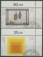 Bund 1993 Europa CEPT Zeitgenössische Kunst 1673/74 Ecke 2 Gestempelt (E2129) - Used Stamps