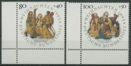 Bund 1993 Weihnachten Reliefs 1707/08 Ecke 3 Postfrisch (E2197) - Neufs