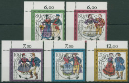 Bund 1993 Deutsche Trachten 1696/00 Ecke 1 Mit TOP-Stempel (E2178) - Gebraucht