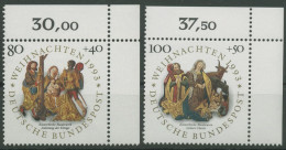 Bund 1993 Weihnachten Reliefs 1707/08 Ecke 2 Postfrisch (E2196) - Ungebraucht