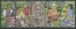 Pitcairn 2003 Kunsthandwerk Blättermalerei 639/42 ZD Postfrisch (C26824) - Pitcairn