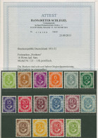 Bund 1951 Freimarken Posthorn 123/38 Postfrisch, Geprüft Fotoattest Einwandfrei - Ungebraucht