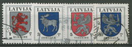 Lettland 1994 Wappen 371/74 Gestempelt - Lettonie