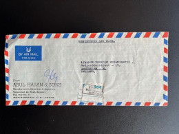 INDIA 1977? REGISTERED LETTER MORADABAD TO AMSTERDAM 30-09-1977? - Storia Postale