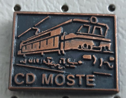 Locomotive Train Railway CD Moste Slovenia Ex Yugoslavia Pin - Transport Und Verkehr