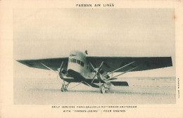 & Aviation Avion Farman Jabiru CPA Farman Air Lines Daily Services Paris Bruxelles Rotterdam Amsterdam - 1919-1938: Entre Guerres