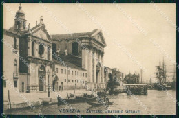 Venezia Città Zattere Oratorio Gesuati Barche Cartolina RT7295 - Venezia (Venice)