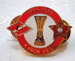 Anstecknadel Badge Spartak Moskau Vs FK Velež Mostar 18. 9. 1974 UEFA-Cup Fußball Football Moskwa Moscow UdSSR USSR - Fussball