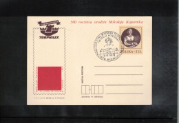 Poland / Polska 1978 Astronomy - 500th Anniversary Of The Birth Of Nicolaus Kopernicus - Philatelic Exhibition - Astronomia