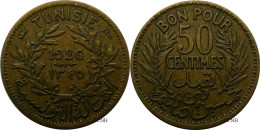 Tunisie - Protectorat Français - Habib Bey - 50 Centimes 1926-AH1345 - TTB/XF45 - Mon4840 - Tunesië