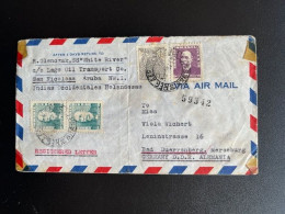 BRASIL 1955 AIR MAIL LETTER RIO DE JANEIRO TO BAD DURRENBERG 22-12-1955 BRAZILIE - Brieven En Documenten