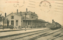 CPA*81* MAZAMET- LA GARE*Arrivée Du Train à Vapeur - Locomotive 1122** Phototypie Poux N° 956** 2 Scan - Mazamet