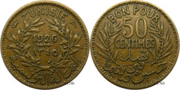 Tunisie - Protectorat Français - Habib Bey - 50 Centimes 1926-AH1345 - TTB/XF45 - Mon5928 - Tunesië