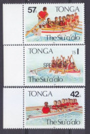 1991 Tonga 1187-1189 Su'aalo Rowing Regatta (SPECIMEN) 10,00 € - Barche